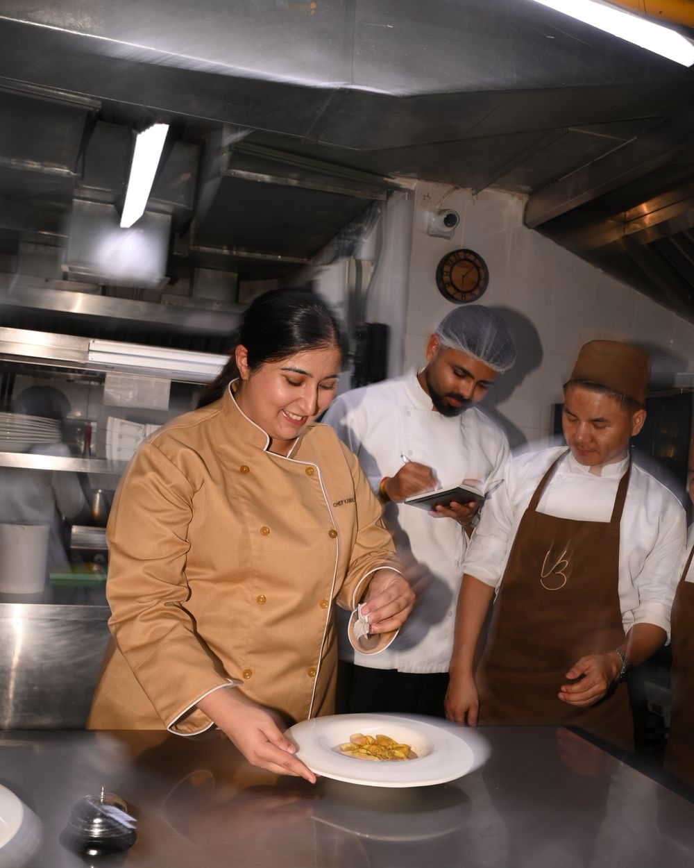 Chef Kamalika Anand at work in the Via Bianca kitchen